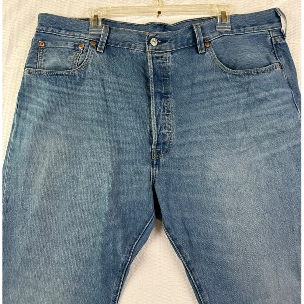 2 pairs Levi  501 Original Mens Blue Medium Wash Straight Leg Denim Jeans 40x30